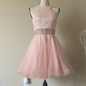 Womens Pink Prom Dress